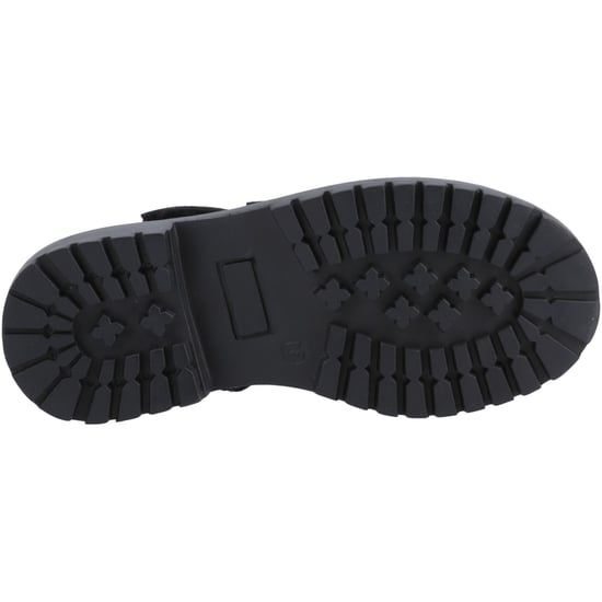 Hush Puppies Astrid Bow Meisjes Zwart Leren Schoenen - Image 3
