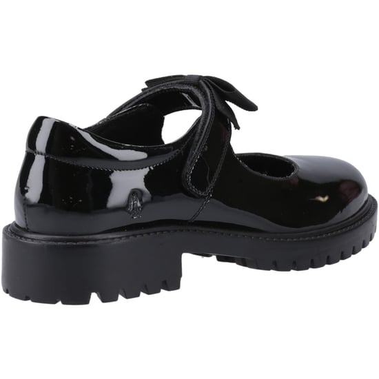 Hush Puppies Astrid Bow Meisjes Zwart Leren Schoenen - Image 2