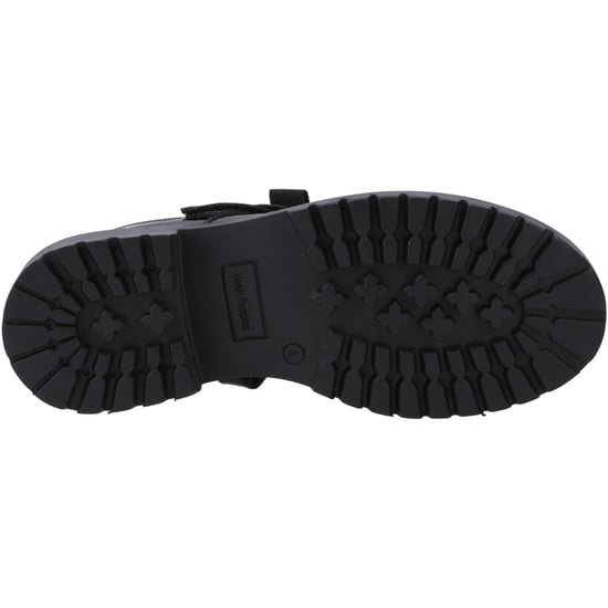 Hush Puppies Astrid Bow Meisjes Zwart Leren Schoenen - Image 3