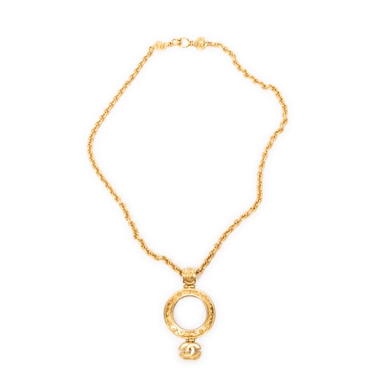 Magnifying Glass Pendant Necklace Ketting - Image 1