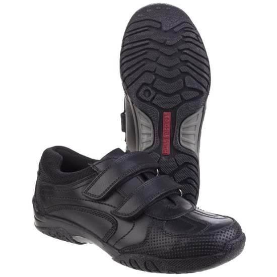 Hush Puppies Jezza Senior Leer Jongens Zwarte Loafers - Image 3