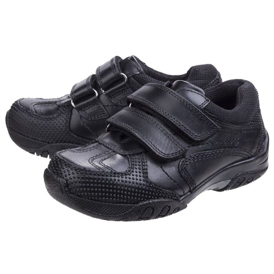 Hush Puppies Jezza Senior Leer Jongens Zwarte Loafers - Image 6