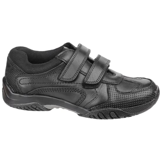 Hush Puppies Jezza Junior Leer Jongens Zwarte Loafers - Image 4