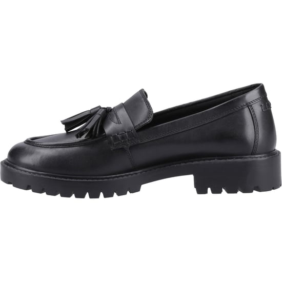 Hush Puppies Abigail Senior Meisjes Zwarte Leren Mocassins - Image 4