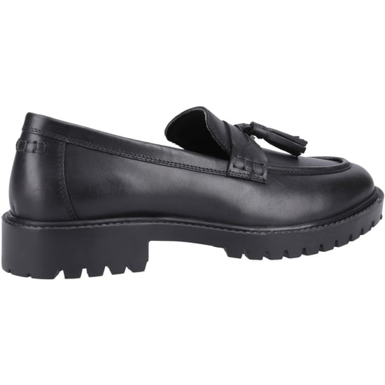 Hush Puppies Abigail Senior Meisjes Zwarte Leren Mocassins - Image 2