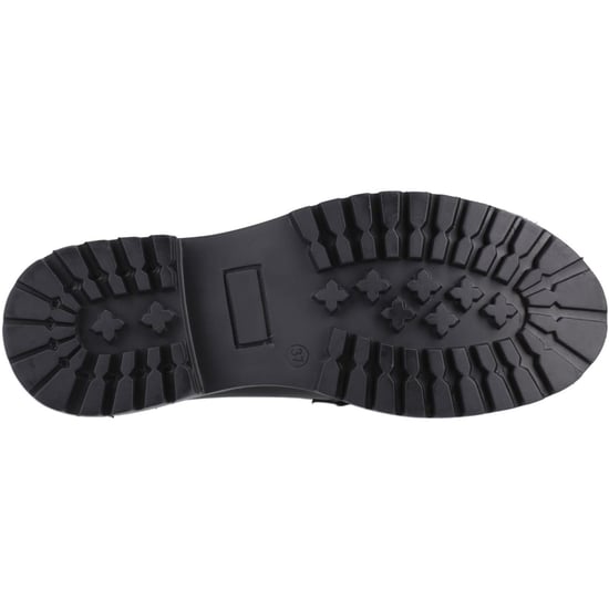 Hush Puppies Abigail Senior Meisjes Zwarte Leren Mocassins - Image 3