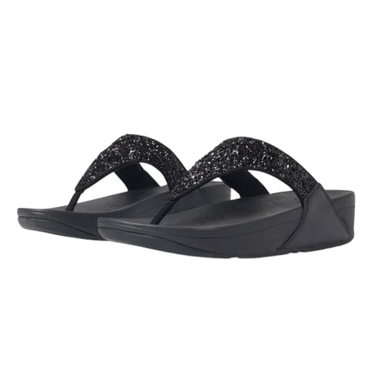 Fit Flop Dames/Dames Shimmer Foil Sandalen (Zwart) - Image 2