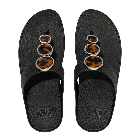 Fit Flop Dames/Dames Halo Shimmer teensandalen (Zwart) - Image 3