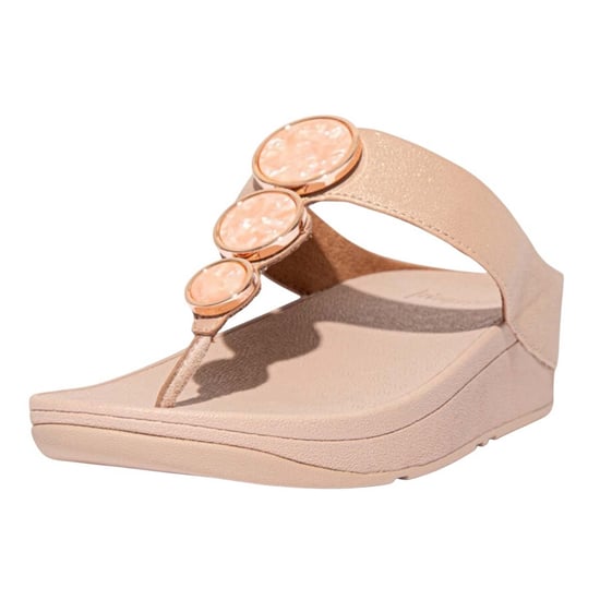 Fit Flop Dames/Dames Halo Shimmer teensandalen (Beige) - Image 2