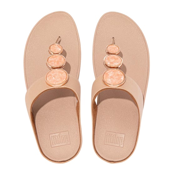 Fit Flop Dames/Dames Halo Shimmer teensandalen (Beige) - Image 3