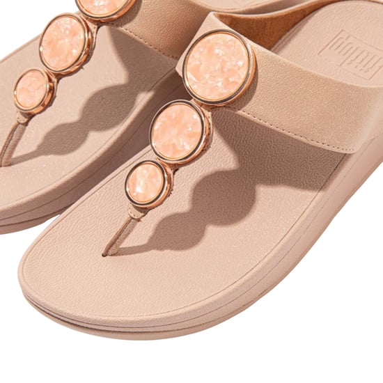 Fit Flop Dames/Dames Halo Shimmer teensandalen (Beige) - Image 5