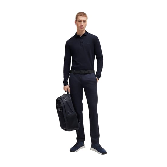 Boss Heren Pirol Poloshirt Met Lange Mouwen (Donkerblauw) - Image 5