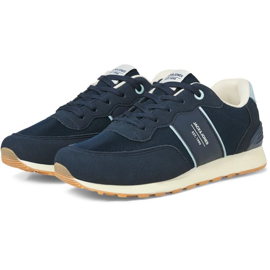 Jack & Jones Spirit Runner Polyurethaan Heren Navy Blazer/Glacier Ice Sneakers - Image 1