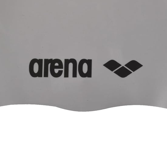 Arena Unisex Volwassen Klassieke Silicone Zwemcap (Zilver/Zwart) - Image 3