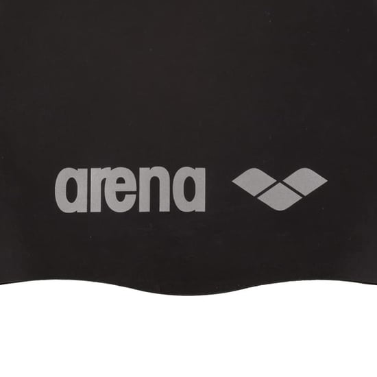 Arena Unisex Volwassen Klassieke Silicone Zwemcap (Zwart/Zilver) - Image 3