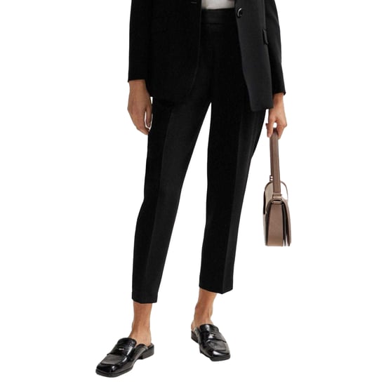 Boss Dames/Dames Tapia Normale Broek met Riem (Zwart) - Image 3