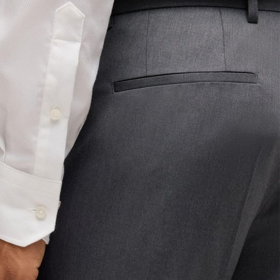 Boss Heren H-Lenon Broek Regular (Grijs) - Image 3