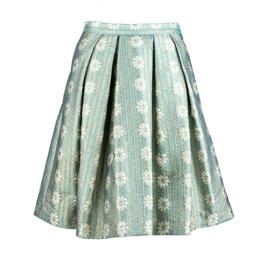 Red Valentino Jacquard Plissé Mini A-Lijn Rok - '10s - Image 1