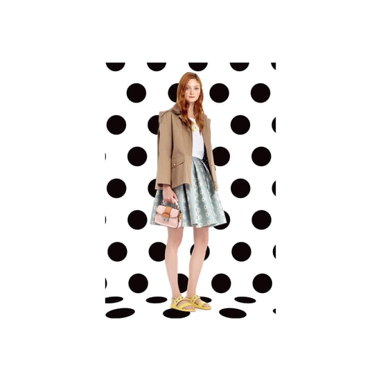 Red Valentino Jacquard Plissé Mini A-Lijn Rok - '10s - Image 2