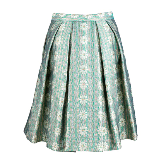 Red Valentino Jacquard Plissé Mini A-Lijn Rok - '10s - Image 3