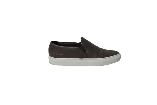 Common Projects Tournament Slip-On Sneakers in Grijs Leer - Image 1