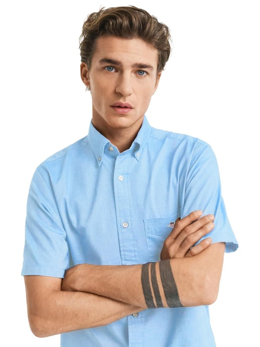 Gant Heren Regular Korte Mouw Oxford Overhemd - Image 3