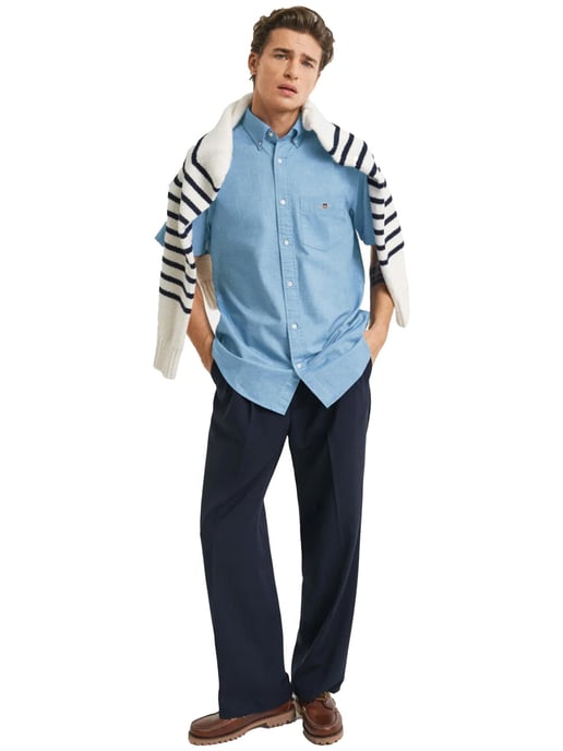 Gant Heren Regular Korte Mouw Oxford Overhemd - Image 5