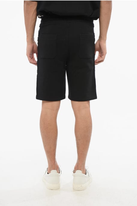 Jersey shorts met zijlogoband in zwart - Image 2