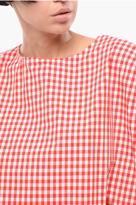 Buffalo geruite tweekleurige blouse in wit, rood - Image 3