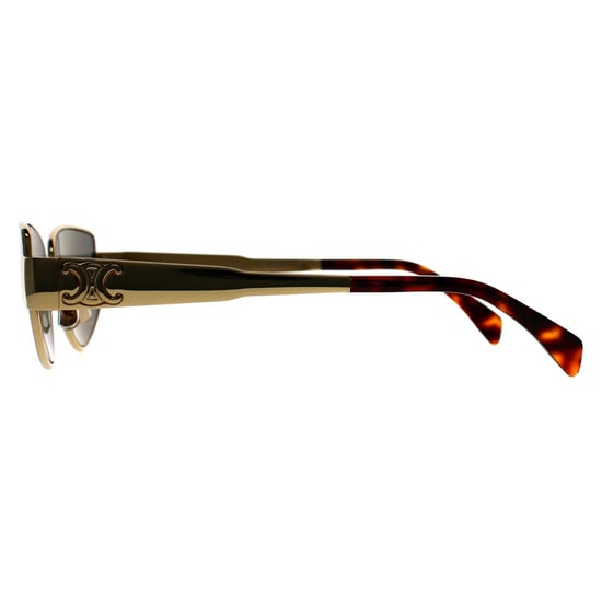 Celine Metal Triomphe CL40293U 30N glanzend endura goud groen zonnebril - Image 3