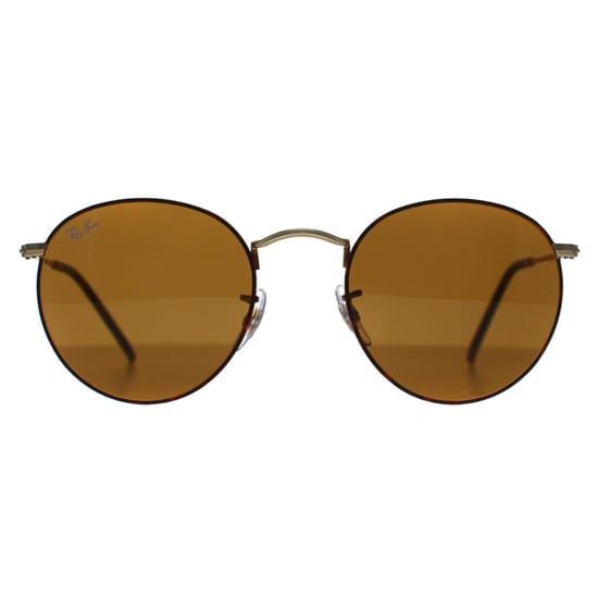 Ray-Ban Round Metal 3447 927533 mat havana op mat goudbruin zonnebril - Image 1
