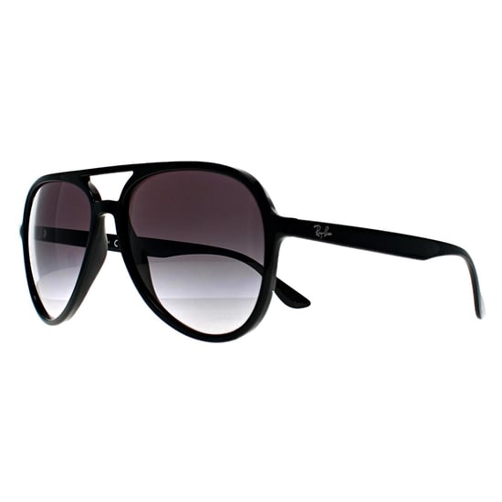 Ray-Ban RB4376 601/8G gepolijst zwart grijs gradiënt zonnebril - Image 2