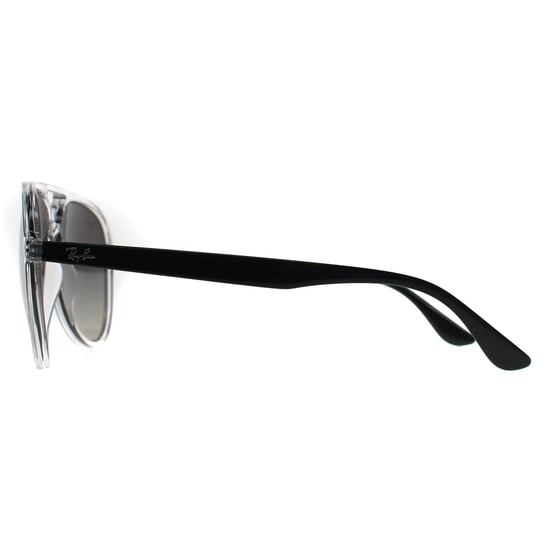 Ray-Ban RB4376 647711 gepolijst transparant grijs gradiënt zonnebril - Image 3