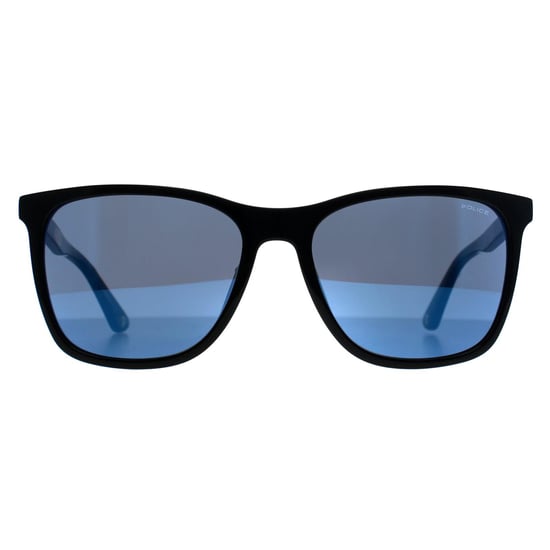 Police SPL872N Origins 1 700B glanzend zwart smoke spiegel blauw zonnebril - Image 1