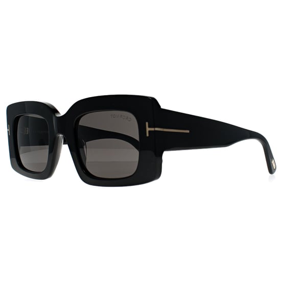 Tom Ford Brigitta FT1188 01A glanzend zwartgrijs met lichte spiegel zonnebril - Image 2