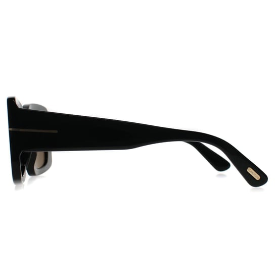Tom Ford Brigitta FT1188 01A glanzend zwartgrijs met lichte spiegel zonnebril - Image 3