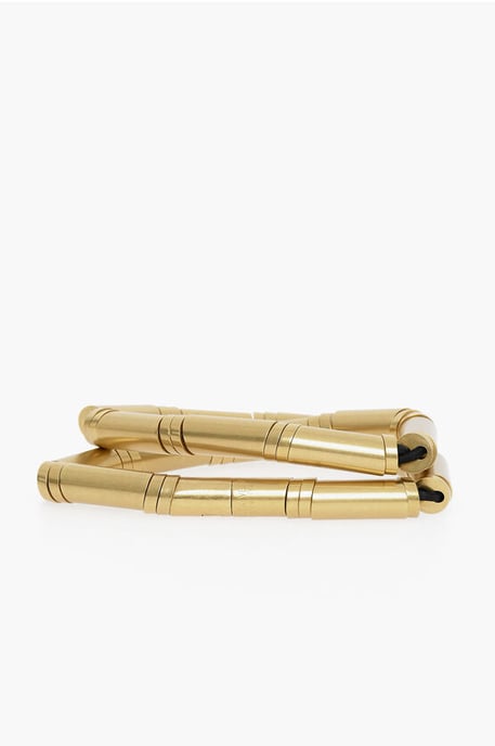 Metalen elastische riem in goud - Image 1