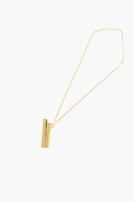 Gouden metalen ketting met aanstekerhouder in goud - Image 1