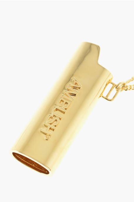Gouden metalen ketting met aanstekerhouder in goud - Image 3