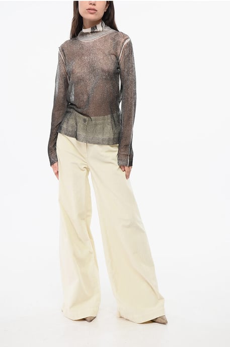 MM1 MM10 Turtleneck zijden lichtgewicht trui in grijs - Image 3