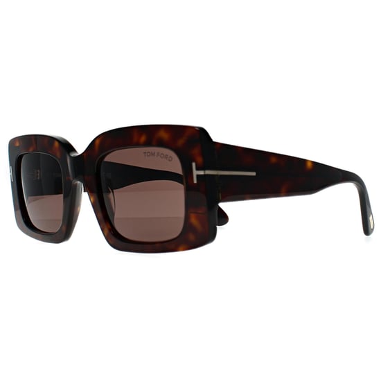 Tom Ford Brigitta FT1188 52E glanzend donker havana lichtbruin zonnebril - Image 2