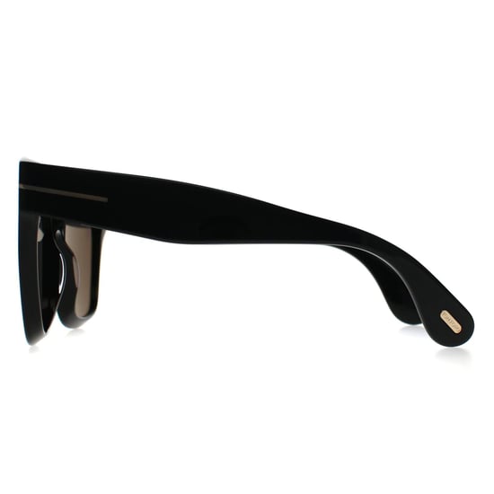 Tom Ford Elvira FT1217 01A glanzend zwartgrijs met lichte spiegel zonnebril - Image 3