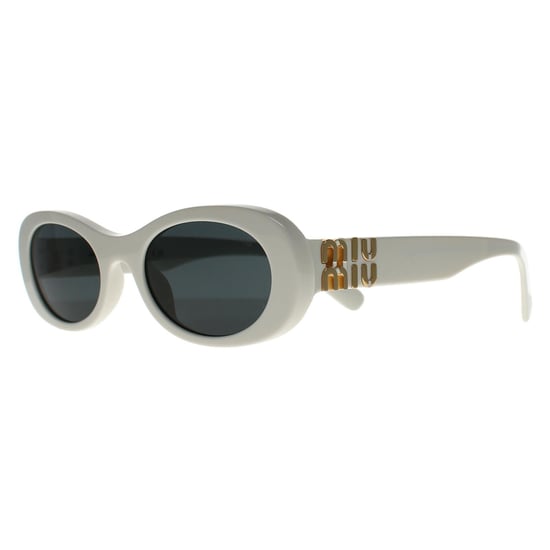 Miu Miu MU06ZS 1425S0 wit ivoor donkergrijs zonnebril - Image 2
