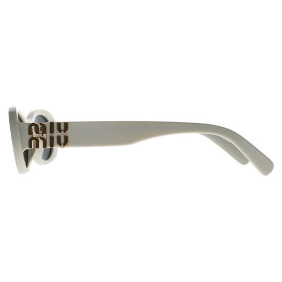 Miu Miu MU06ZS 1425S0 wit ivoor donkergrijs zonnebril - Image 3