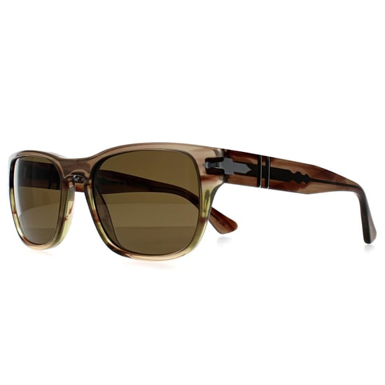 Persol PO3341S 120757 gestreept bruin groen bruin gepolariseerde zonnebril - Image 2