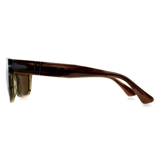 Persol PO3341S 120757 gestreept bruin groen bruin gepolariseerde zonnebril - Image 3