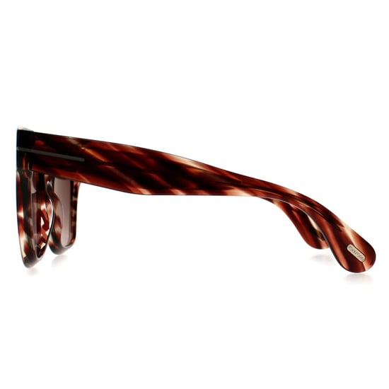 Tom Ford Elvira FT1217 55T gekleurde zonnebril havana bordeaux gradiënt - Image 3