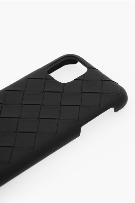 Intreccio leren iPhone 11-hoesje in zwart - Image 2