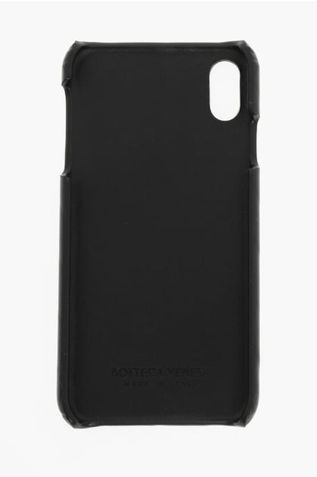 Geweven leren iPhone XS MAX-hoesje in zwart - Image 3