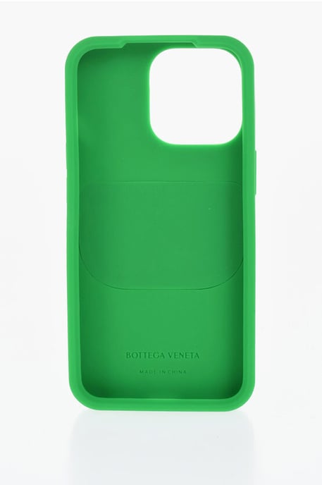 Gevlochten iPhone 13 Pro-hoes met Airpods-houder in groen - Image 2